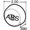 Truck-Lite 30 Series 1 Bulb Yellow Round ABS Incandescent Marker Clearance Light 12V - Bulk Pkg - 30257Y3