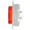 Truck-Lite 30 Series 2 Diode Red Round LED Marker Clearance Light 12V with Gray Polycarbonate Flange Mount - 30251R