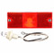 Truck-Lite 18 Series Reflectorized Diamond Shell Red Rectangular Incandescent Marker Clearance Light Kit 12V - Bulk Pkg - 18300R3