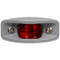 Truck-Lite 26 Series 2 Bulb Red Rectangular Incandescent Marker Clearance Light 12V with Silver ABS Bracket Mount - 26313R