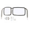 Truck-Lite 21.65-35.43 x 9.76 in. Rectangular 2 Mirror Combination Assembly White Steel - 97669