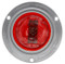 Truck-Lite 10 Series Red Round 2 Diode LED Marker Clearance Light Kit 12V with Gray Flange - Bulk Pkg - 10051R3