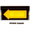 Truck-Lite Yellow Rectangular Replacement Arrow Lens for Signal Lighting Lights 40802, 40803, 40804, 40805 with Wide Turn Label - 99152