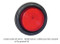 Truck-Lite 12V Red 2-1/2 in. 10 Series Marker and Clearance Reflectorized Grommet Kit - 10525R