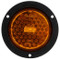 Truck-Lite Super 44 Yellow Round Diamond Shell 60 Diode LED Front/Park/Turn Light 12V with Black Flange - 44878Y