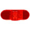 Truck-Lite 60 Series Reflectorized 1 Bulb Red Oval Horizontal Mount Incandescent Marker Clearance Light 12V - 60215R