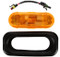 Truck-Lite 60 Series Yellow Oval LED Rear Turn Signal Light Kit 12V 26 Diode with Black Grommet Mount - 60180Y