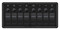 Blue Sea Systems Water Resistant Circuit Breaker Panel in Black 12/24V DC with 8 Positions - 8371