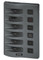 Blue Sea Systems WeatherDeck 12V DC Waterproof Fuse Panel in Gray with 6 Positions - 4306