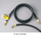 Yellow Jacket PLUS II Heavy Duty Combination Charging/Vacuum Hose 75 ft. C-900 Black 1/2 in. x 1/2 in. - 15975