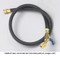 Yellow Jacket PLUS II 1/4 in. Heavy Duty Charging Hose with HCL-36 in. Straight x 90 Deg - Black - 15236