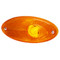 Hella 4295 Oval Amber Side Marker Lamp 4 Watt with Reflex Reflector - 964295007