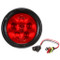 Truck-Lite Super 44 6 Diode Red Round LED Stop/Turn/Tail Light Kit 12V with Black Grommet Mount - 44030R