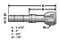 Aeroquip E-Z Clip Straight Female O-Ring Fitting - No. 8 to 10 Hose Size - Red Dot 70R8708 - RD-5-10511-1P