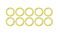 MEI Yellow Suction O-Ring - 3/4 in. OD x 5/8 in. ID - Box of 10 - 0137
