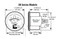 Mechanical Oil Sealed 0-100 PSI Pressure Murphygage 2 in. w/o Contact - Plated Steel - 20PG-OS-100 by Murphy  