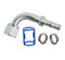 MEI 90 Deg. Female O-Ring Burgaclip Steel Fitting No. 10 x Hose No. 10 Reduced without Port - 4412BC