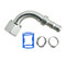 MEI 90 Deg. Female O-Ring Burgaclip Steel Fitting No. 12 x Hose No. 12 Reduced without Port - 4413BC