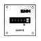 ENM 6-Digit Quartz DC Electronic Hour Meter II 10 - 80V DC with Black Anodized - Square Panel Mount with 4 Hole - T40E4537
