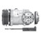 Sanden Compressor Model 7H15FLX7 24V R-134a with 132mm A2 Groove Clutch and GV Head - Red Dot 75R89424 / RD-5-10900-0P