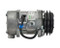 QCC Compressor Model QP7H15 12V R134a with 125mm 2Gr Clutch and GQ Head - MEI 5373Q