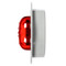 Truck-Lite 10 Series 8 Diode Red Round LED Marker Clearance Light 12V with Gray Polycarbonate Flange - 10279R