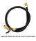 Yellow Jacket HCABV-300 PLUS II 1/4 in. Black Heavy Duty Charging Hose 25 ft. with FlexFlow - 25925