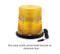 Meteorlite 22009 Series Amber High Profile Strobe Light 12-24VDC with Aluminum Base - Magnetic Mount - SY22009HM-A by Superior Signal 