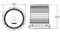 Meteorlite 22050 Series High Profile Beacon 12-48VDC with Amber LEDs and Clear Lens - Magnetic Mount - SY22050HM-C-A by Superior Signal 