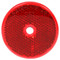 Signal-Stat 2 in. Red Round Reflector with 1 Screw/Nail/Rivet Mount by Truck-Lite - 52