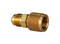 Yellow Jacket Straight 3/8 in. Female Quick Coupler x 3/8 in. Male Flare - 19103