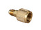 Yellow Jacket Straight 3/8 in. Female Quick Coupler x 1/4 in. Male Flare - 19104
