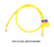 Yellow Jacket HAV-1200 Plus II 1/4 in. Yellow Charging Hose 100 ft. with Double Barrier Protection and HAV Standard Fitting - 21200