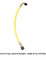 Yellow Jacket 18 in. High Temperature Pressure Control Hose 1/4 in. Str. x 90 Deg. - 78718