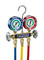 Yellow Jacket Series 41 Manifold with 3-1/8 in. Fahrenheit Red/Blue Gauges PSI R12/22/134a, 60 in. Plus II Hoses and Standard Fittings - Clamshell - 42007
