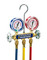 Yellow Jacket Series 41 Manifold with 2-1/2 in. Red/Blue Gauges Kg/Cm2/PSI, 60 in. Plus II Hoses and Compact Ball Valve Fittings for R410A - 41711