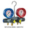 Yellow Jacket Brute II 4-Valve Manifold Only with Red/Blue Fahrenheit Gauges PSI R134a/404A/407C - 46030