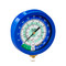 Yellow Jacket 3-1/2 in. 90 mm Blue Compound Liquid-Filled Manifold Gauge F/C 30in.-0-120 PSI, -1 to 8 Bar, R22 - 49512