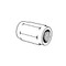 Lincoln Forged Steel Reducing Coupling with 3/8 in. NPTF Female x 1/2 in. NPTF Female Thread - 67296