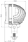 TYRI Model 1017-2400 LED Work Light 12-48V with Wide Symmetric/Flood Lens - TLP-012-1