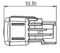 TYRI Model VL3-350 LED Work Light 12V with Wide Asymmetric/Trapezoid Lens LH - VL3-102-1