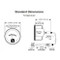 B-Series 160-320F Mechanical Temperature Murphygage 2 in. with 16 Ft Capillary - 20BTG-320-16-1/2 by Murphy