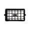 Kysor 3-1/2 in. Black Rectangular Plastic Dash A/C Louver with 3 in. x 1-3/4 in. Mounting Hole - 3212002