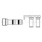 Kysor Straight Fitting 5/8 in. Weld-On Barb Kit with Clamp Assembly - No. 10 x No. 10 - 2660083