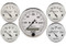 Autometer Old Tyme White Series Gauge Kit with Electric Speedometer - Black Pointer - 1602