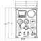 Murphy PV101 Enclosed Stop Button Panel with PWM 5V Morse and E-Stop Throttle - ML150-ES-MT5V