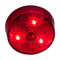 Heavy Duty Lighting 2 in. 3 LED Red Round Clearance Marker Light with Red Lens - HD20003RSD