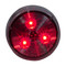 Heavy Duty Lighting 2.5 in. 3 LED Red Round Clearance Marker Light - HD25003RCSD