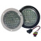 Truck-Lite Model 44 4 in. LED Clear Back-Up Sealed 27 LED Pattern Lamp and Gray Flange - 44836C