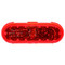 Truck-Lite 60 Series 26 Diode Red Oval LED Stop/Turn/Tail Light Kit 12V with Black Grommet Mount - 60050R